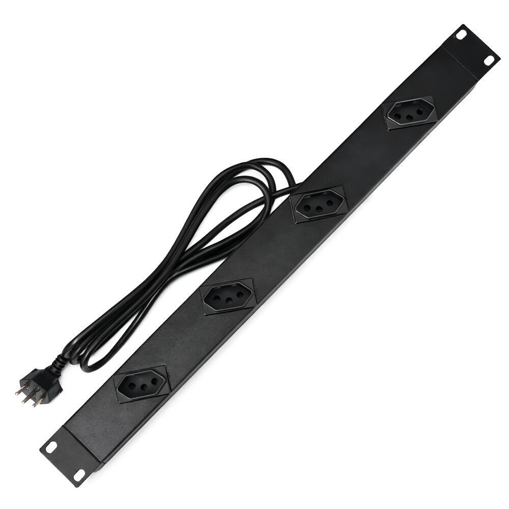 Régua/Calha Rack 19" com 4 Tomadas Gerenciável 10A
